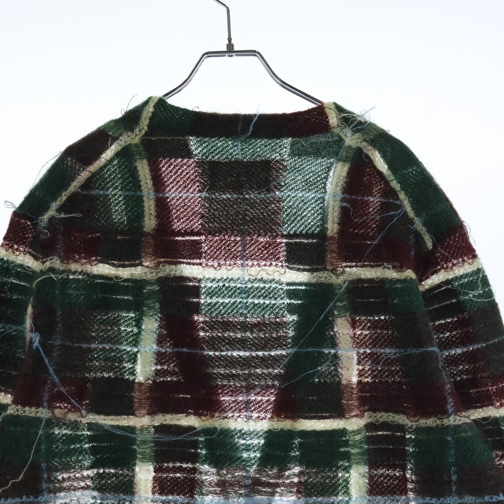Maison Margiela(メゾンマルジェラ) 23AW チェック柄 モヘアカーディガン マルチカラー S67HP0001 S18322