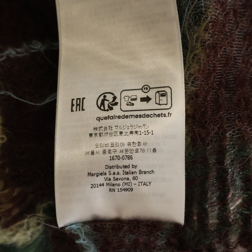 Maison Margiela(メゾンマルジェラ) 23AW チェック柄 モヘアカーディガン マルチカラー S67HP0001 S18322