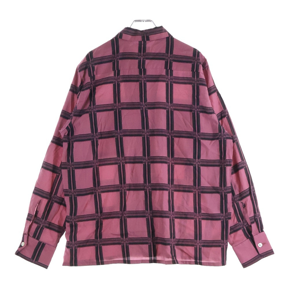 Needles(ニードルス) CLASSIC SHIRT-R/C LAWN CLOTH ローン クロス クラシック オープンカラー長袖シャツ ピンク MR179
