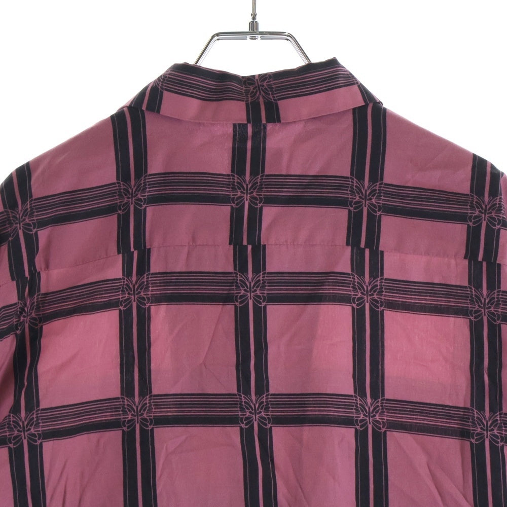 Needles(ニードルス) CLASSIC SHIRT-R/C LAWN CLOTH ローン クロス クラシック オープンカラー長袖シャツ ピンク MR179