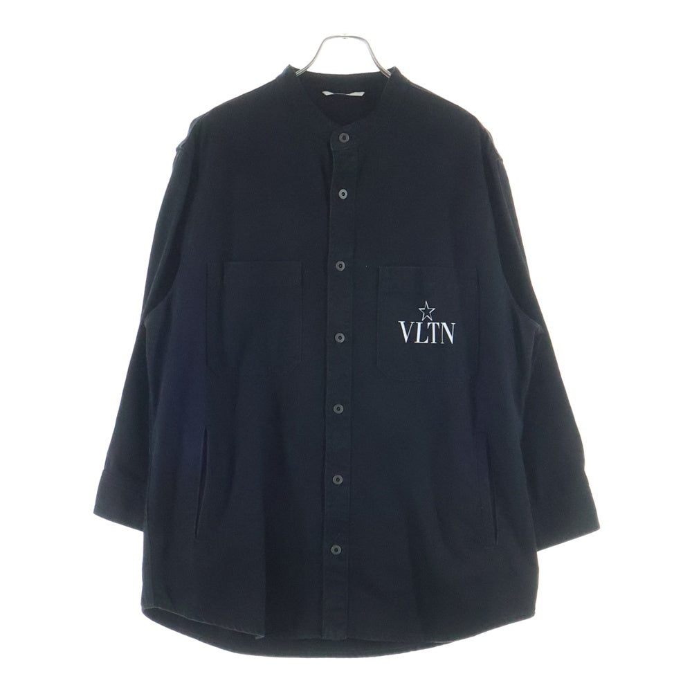 VALENTINO(ヴァレンティノ) VLTN STAR ヴァレンティノスター プリントデザイン デニムシャツジャケット ブラック TV3DB00G608