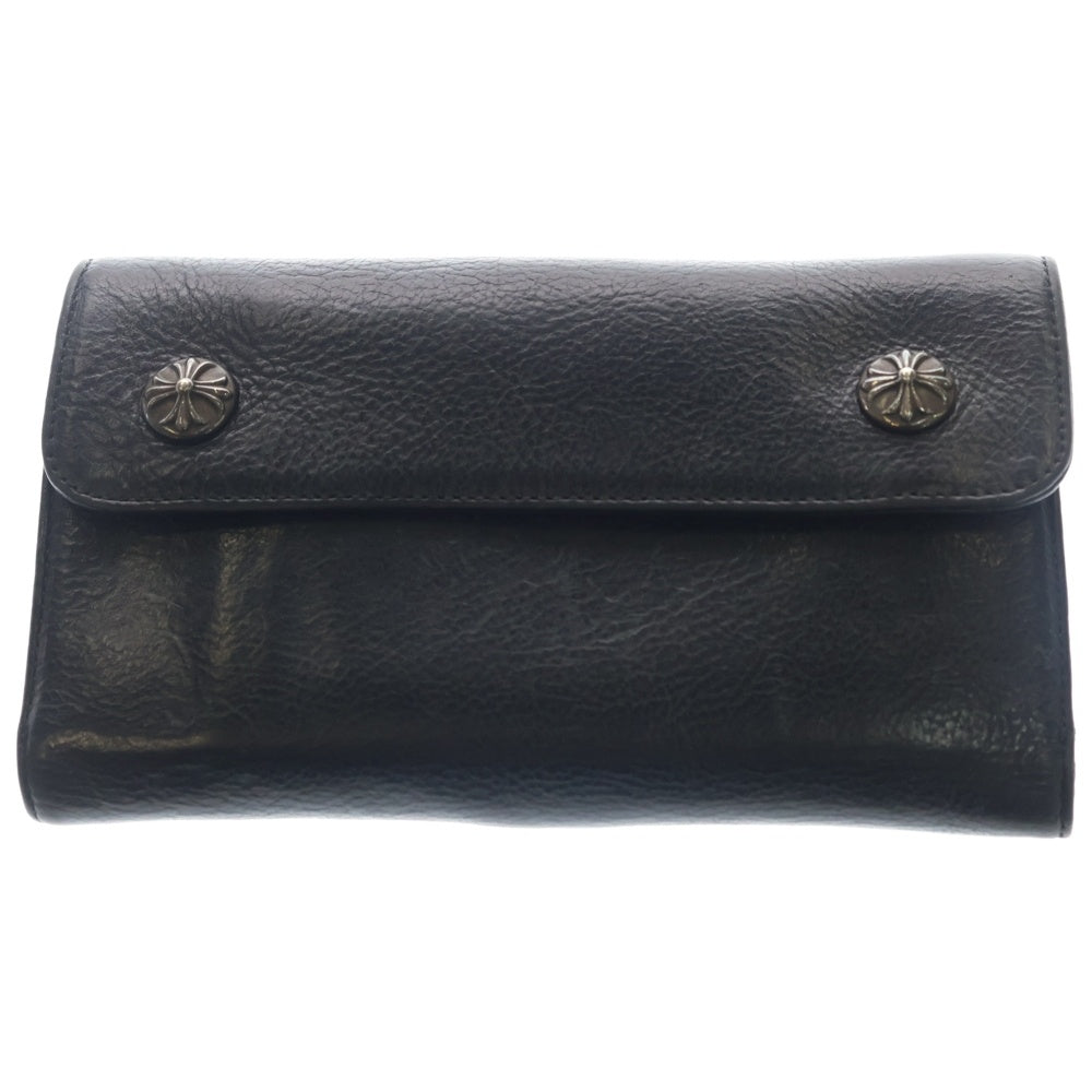 CHROME HEARTS(クロムハーツ) WAVE ウェーブ レザーウォレット 財布 ブラック