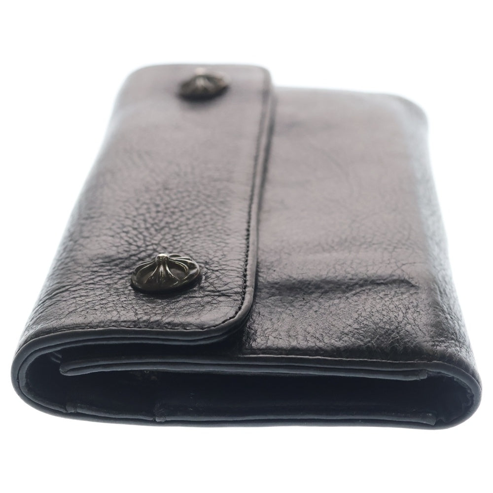 CHROME HEARTS(クロムハーツ) WAVE ウェーブ レザーウォレット 財布 ブラック