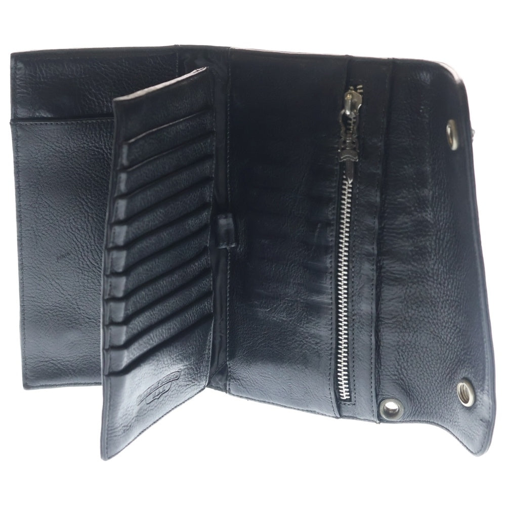 CHROME HEARTS(クロムハーツ) WAVE ウェーブ レザーウォレット 財布 ブラック