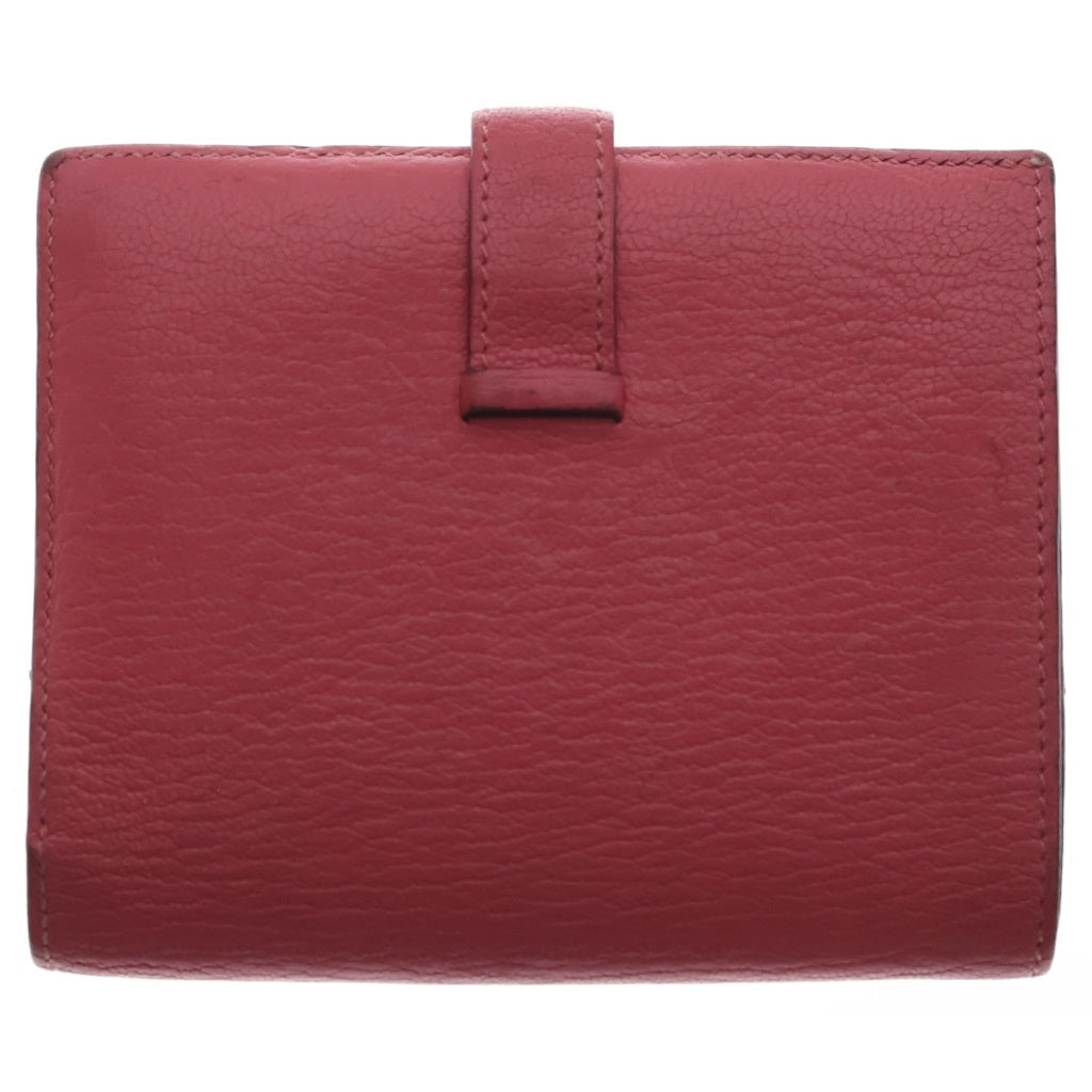 HERMES(エルメス) ベアン H金具 レザー カードケース A刻印 ピンク ゴールド金具 レディース