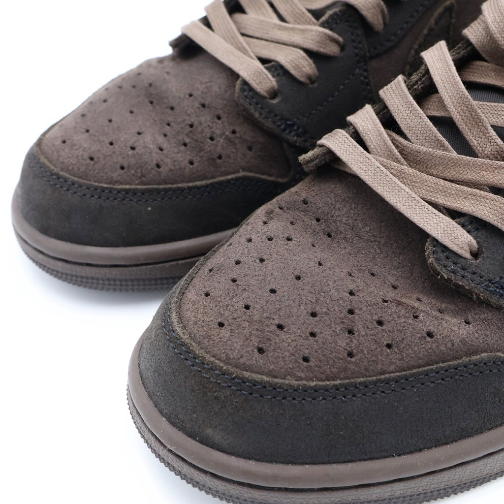 NIKE(ナイキ) ×TRAVIS SCOTT AIR JORDAN 1 LOW OG SP VELVET BROWN トラヴィススコット エアジョーダン 1 ベルベットブラウン ローカットスニーカー US10/28cm DM7866-202