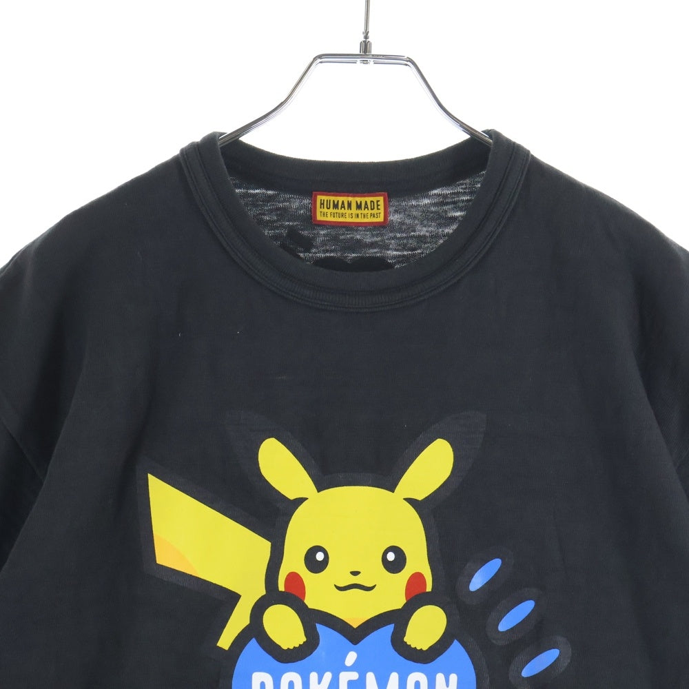HUMAN MADE(ヒューマンメイド) 25AW ×POKEMON MADE GRAPHIC T-SHIRT ポケモン フロントプリント グラフィック クルーネック 半袖Tシャツ カットソー ブラック