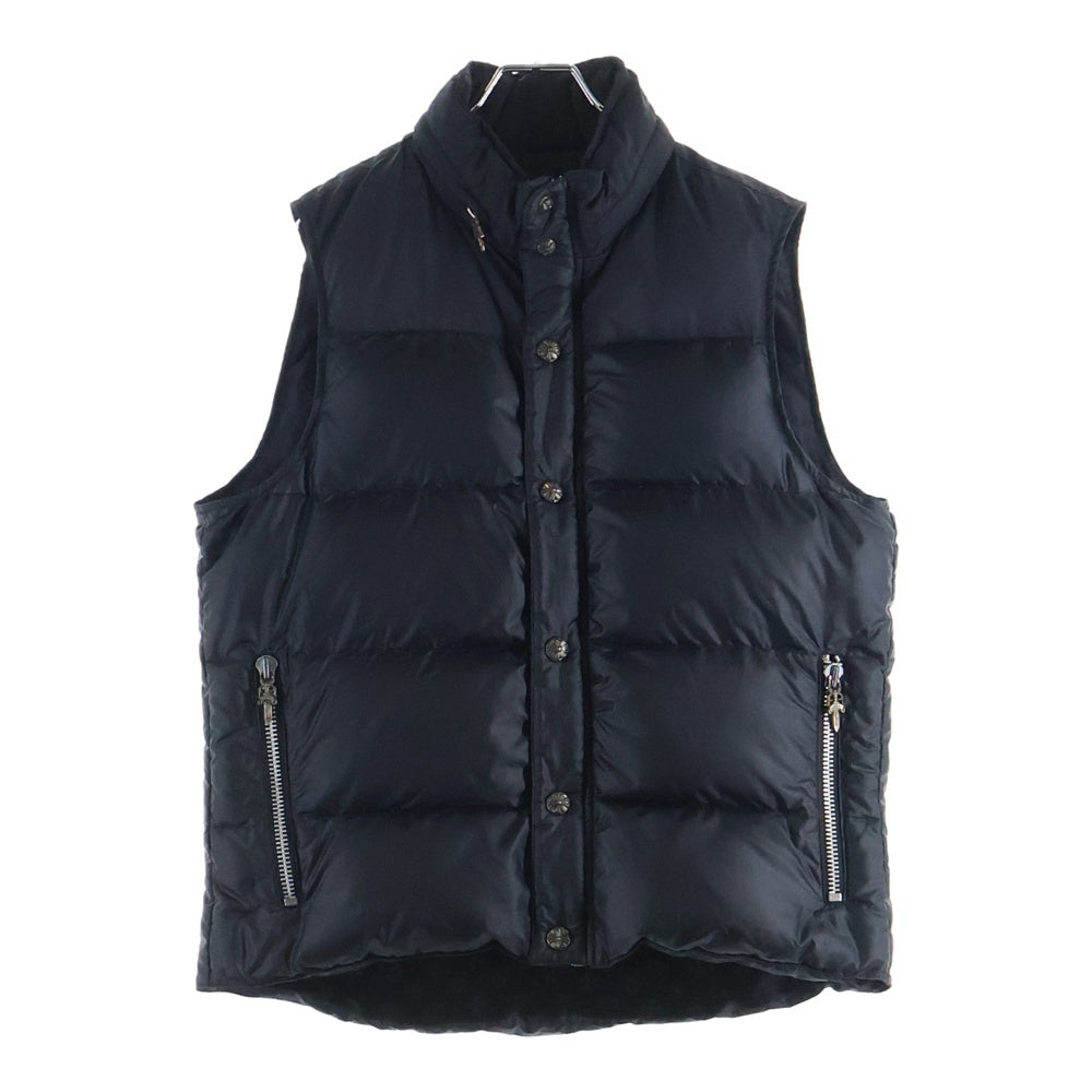 CHROME HEARTS(クロムハーツ) STIFF VEST スティフ ナイロン クロスボールボタン ダウンベスト ブラック