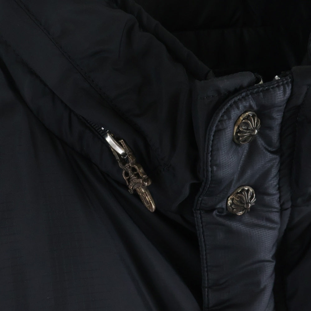 CHROME HEARTS(クロムハーツ) STIFF VEST スティフ ナイロン クロスボールボタン ダウンベスト ブラック