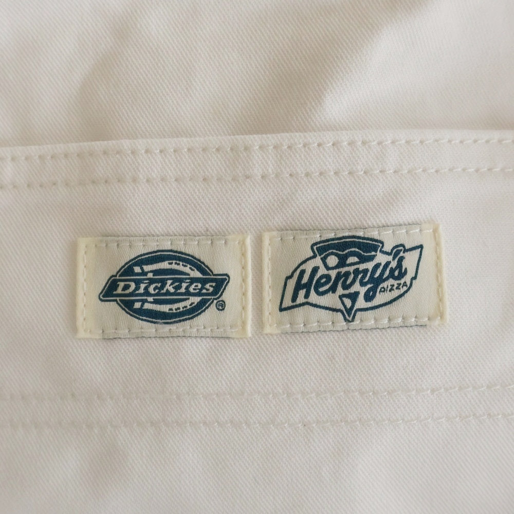 Dickies(ディッキーズ) ×Henrys PIZZA ヘンリーズピザ コットン ダブルニー ワークパンツ ホワイト 4222-4991