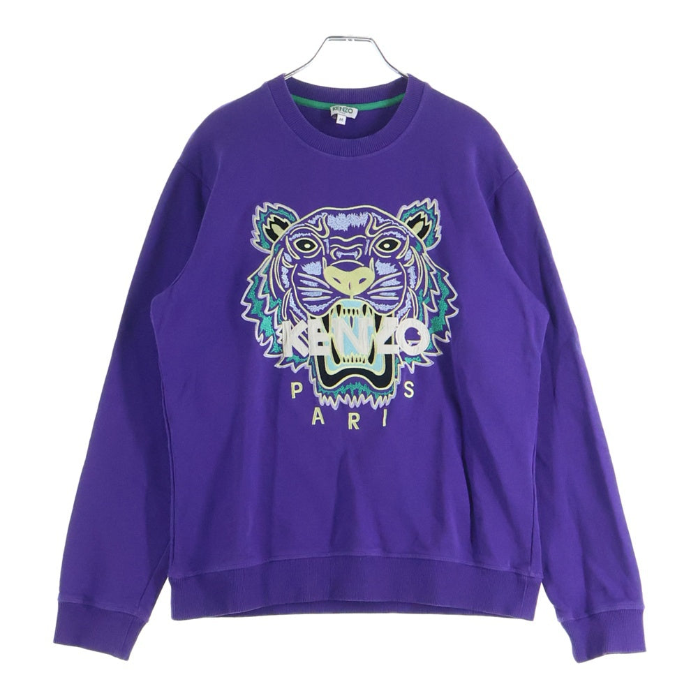 KENZO(ケンゾー) クラシックタイガー プルオーバークルーネックスウェットシャツ トレーナー パープル FA55SW0014XA