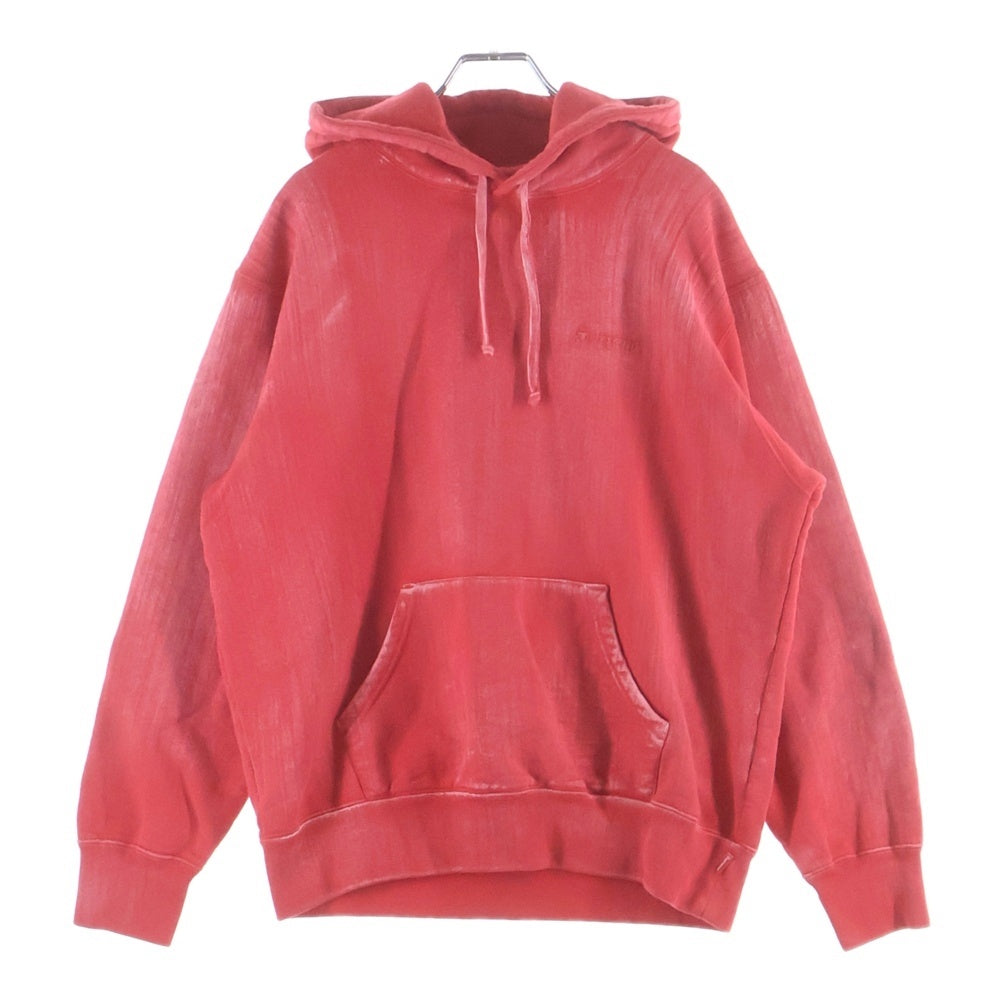 SUPREME(シュプリーム) 21SS Brush Stroke Hooded Sweatshirt ブラッシュストローク プルオーバースウェットフーディー レッド