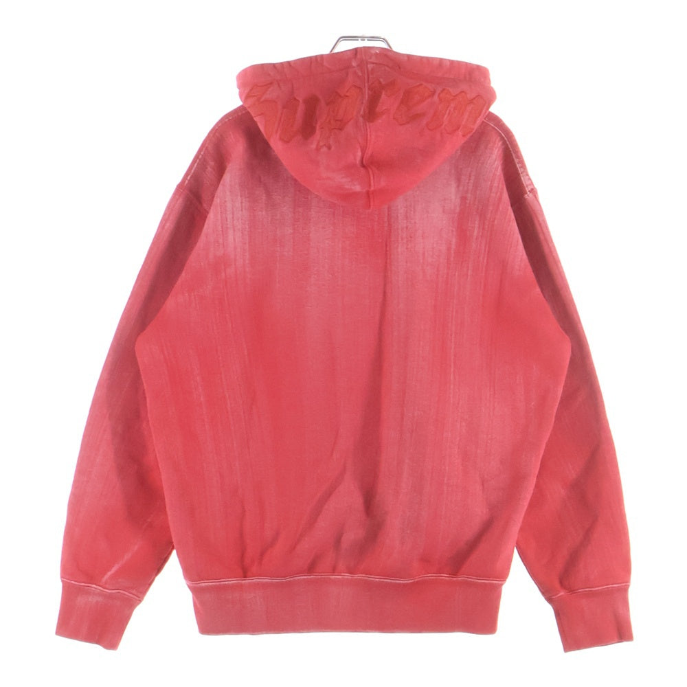 SUPREME(シュプリーム) 21SS Brush Stroke Hooded Sweatshirt ブラッシュストローク プルオーバースウェットフーディー レッド