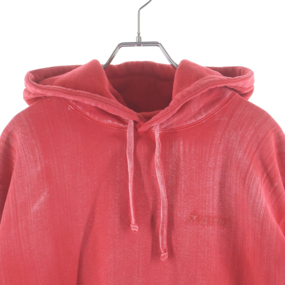 SUPREME(シュプリーム) 21SS Brush Stroke Hooded Sweatshirt ブラッシュストローク プルオーバースウェットフーディー レッド