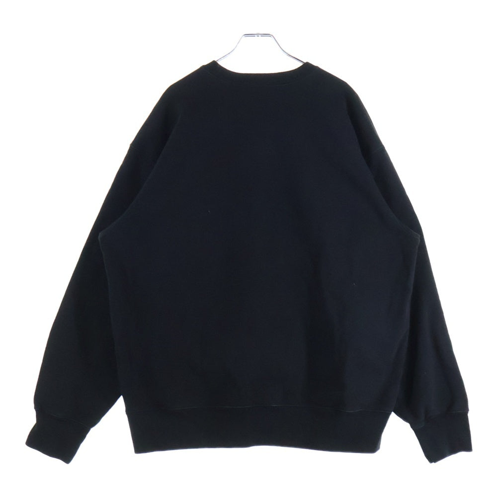 SUPREME(シュプリーム) 21AW Shattered Logo Crewneck ロゴプリント プルオーバークルーネックスウェットシャツ トレーナー ブラック