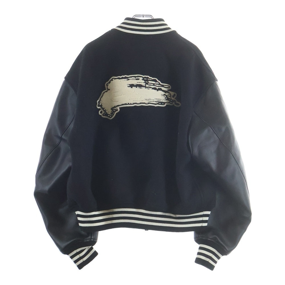 Y-3(ワイスリー) LETTERMAN JKT 袖切替 ロゴパッチ スタジャン レターマンジャケット ブラック IQ2133
