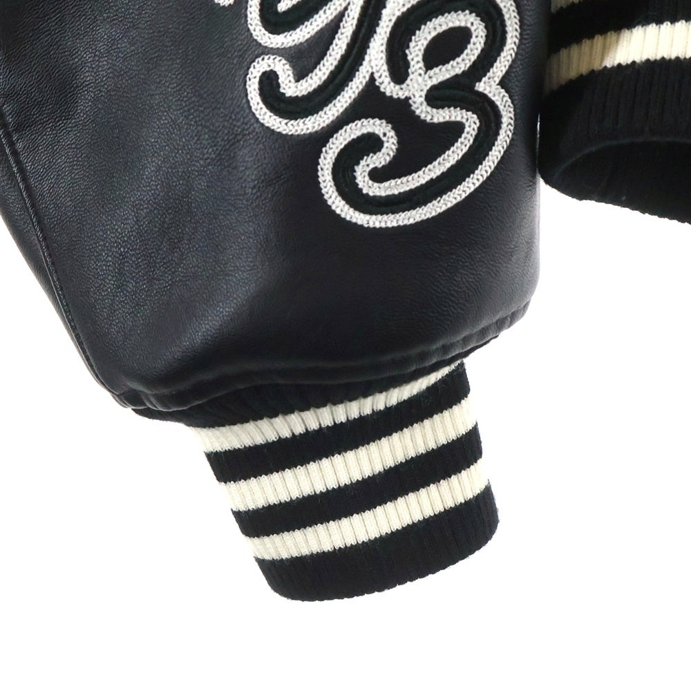 Y-3(ワイスリー) LETTERMAN JKT 袖切替 ロゴパッチ スタジャン レターマンジャケット ブラック IQ2133