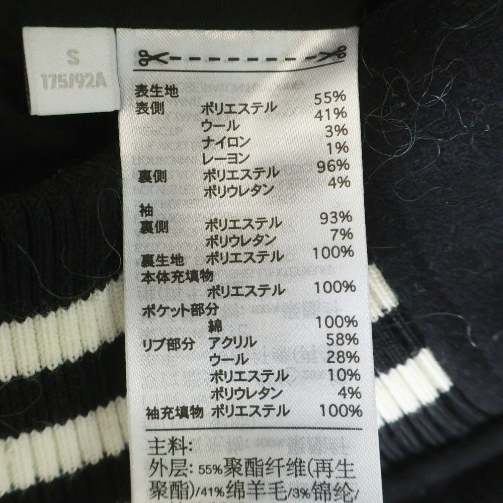 Y-3(ワイスリー) LETTERMAN JKT 袖切替 ロゴパッチ スタジャン レターマンジャケット ブラック IQ2133