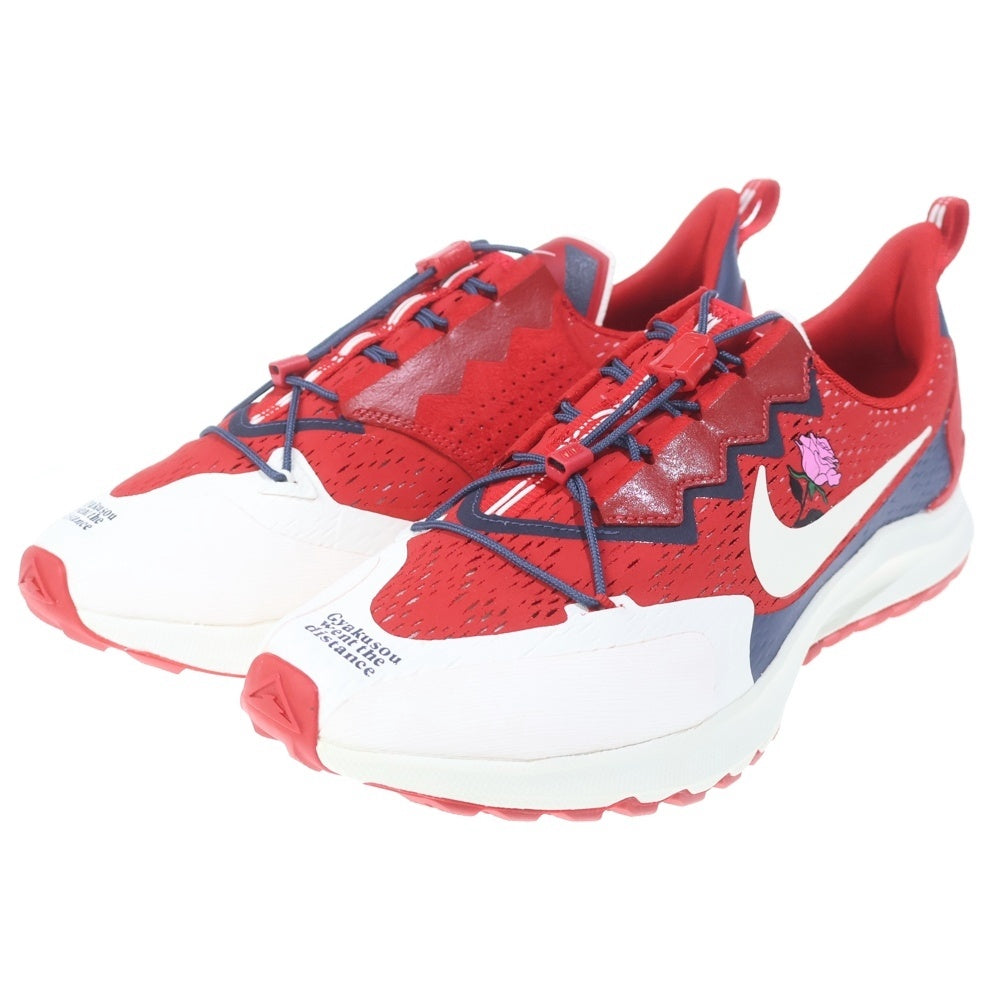 NIKE(ナイキ) ×GYAKUSOU AIR ZOOM PEGASUS 36 TRAIL ギャクソウ エアズームペガサス36 トレイル ローカットスニーカー レッド US9/27cm CD0383-600