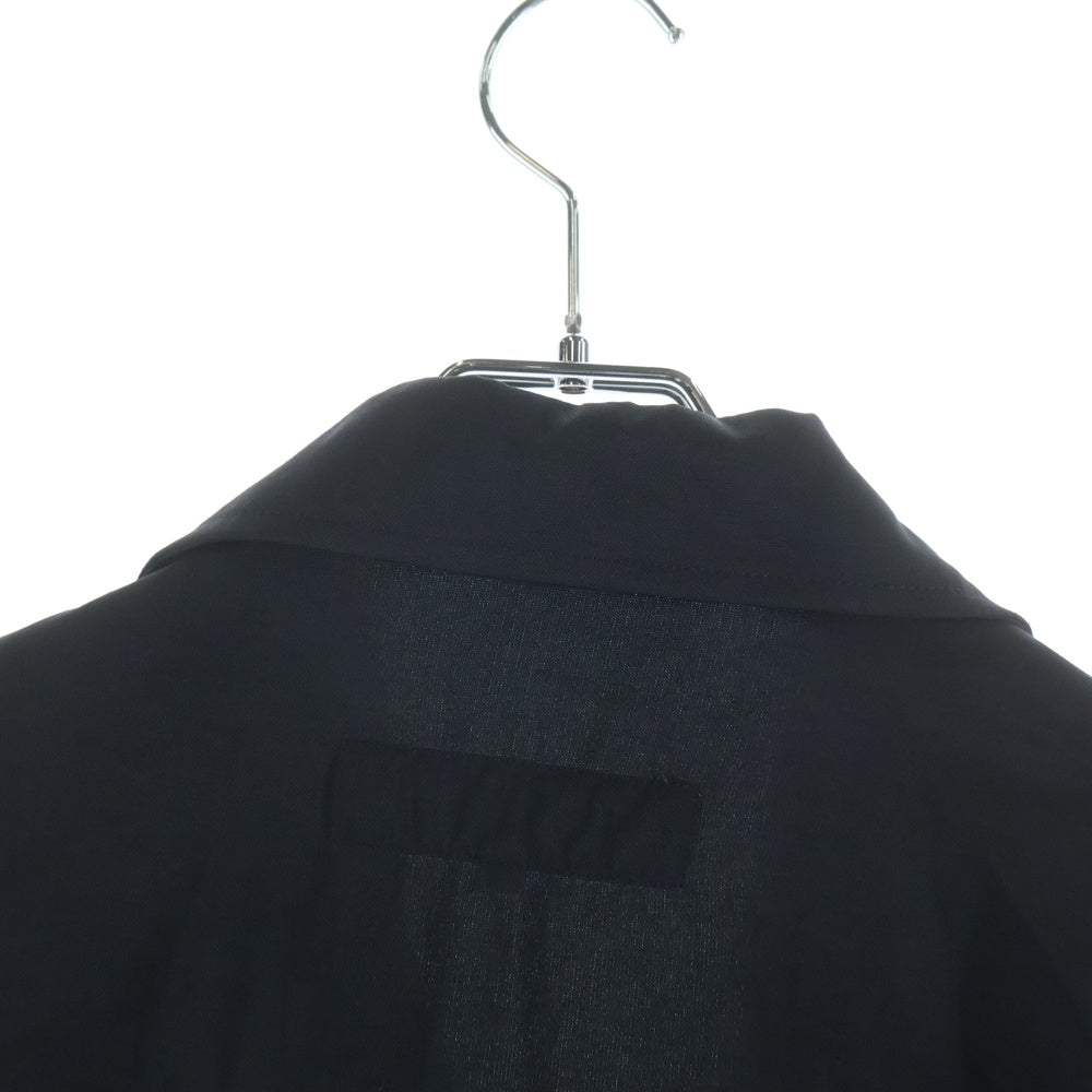COMME des GARCONS HOMME(コムデギャルソンオム) 02AW AD2002 田中オム期 ステンカラージャケット ナイロンブルゾン ブラック HG-J073