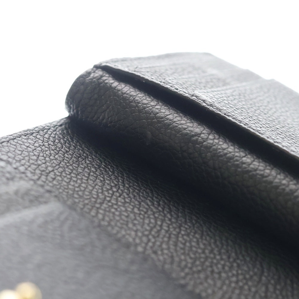 LOUIS VUITTON(ルイヴィトン) ポルトフォイユ クレア アンプラントレザー コンパクトウォレット 二つ折り財布 ブラック M80151 RFID レディース