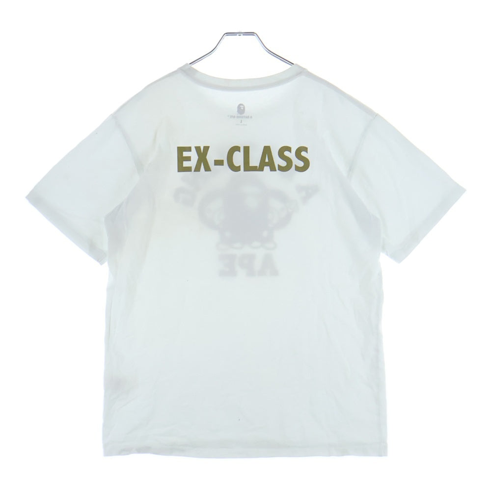 A BATHING APE(アベイシングエイプ) BAPEMANIA GOLD CARD CAMO ベイプマニア ゴールド カード カモ クルーネック 半袖Tシャツ ホワイト