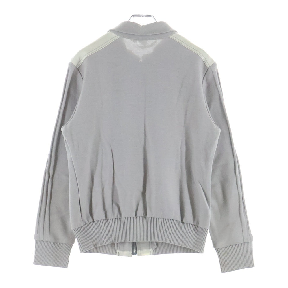 adidas(アディダス) 70S VINTAGE 西ドイツ製 ユーロヴィンテージ ニット切り替え トレフォイルロゴ トラックジャケット ジャージ グレー