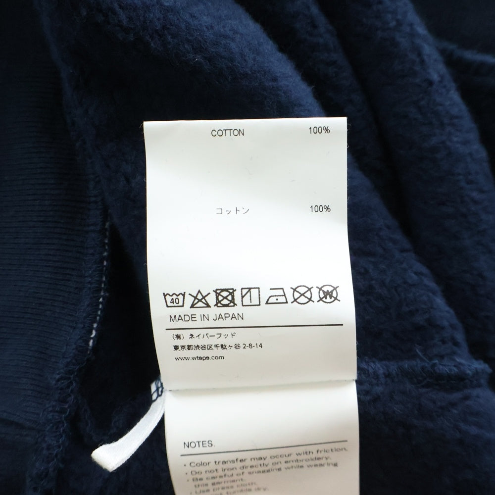 WTAPS(ダブルタップス) 21SS INSECT CREW NECK インセクト クルーネックスウェットシャツ トレーナー ネイビー 211ATDT-CSM18