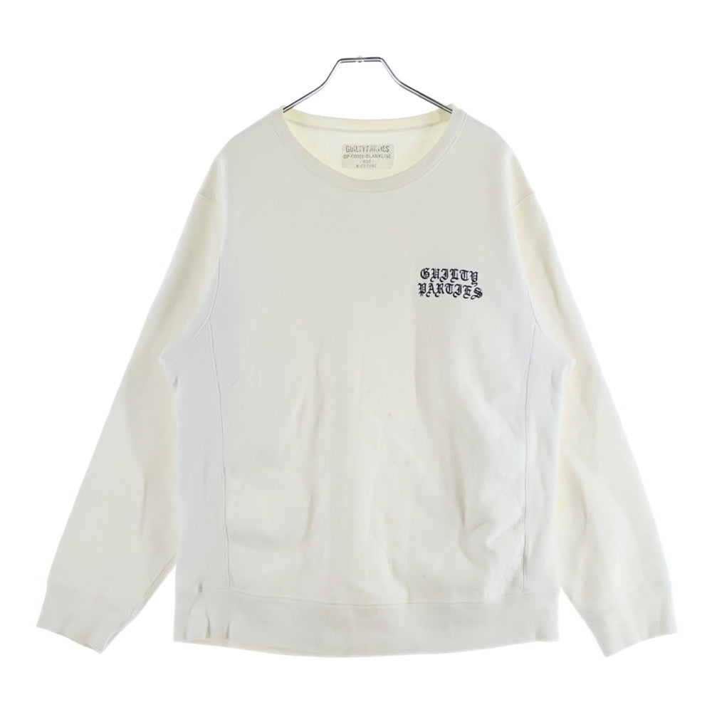 WACKO MARIA(ワコマリア) HEAVY WEIGHT CREW NECK SWEAT SHIRT ヘビーウェイト クルーネックスウェットシャツ ホワイト GP-C0001-BLANKLINE