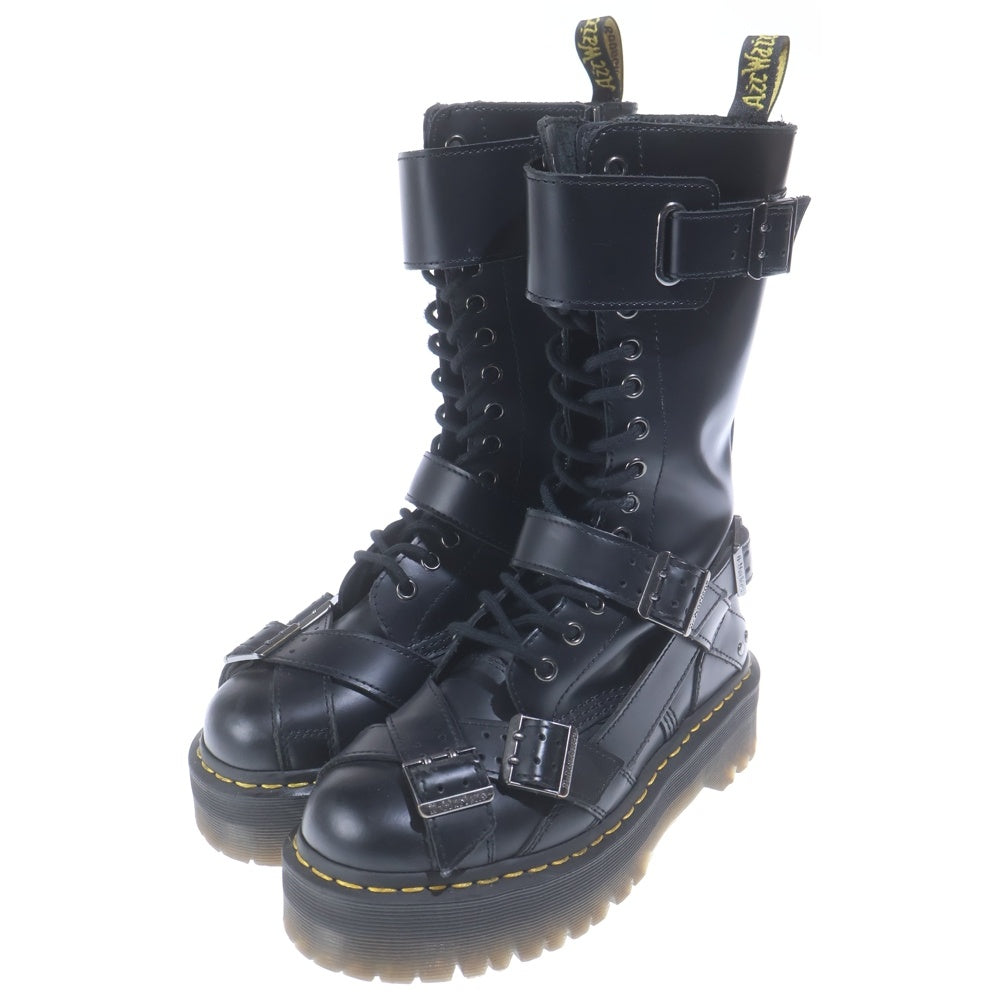 Dr.Martens(ドクターマーチン) 1914 QUAD STRAP クワッドストラップ 14ホール レザーブーツ ブラック レディース