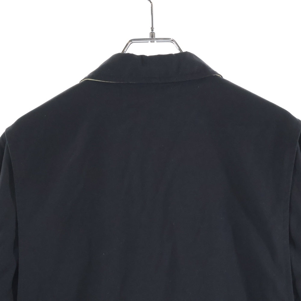 POLO RALPH LAUREN(ポロラルフローレン) 裏地チェック ロゴエンブロイダリー スイングトップ ジップアップジャケット ブラック
