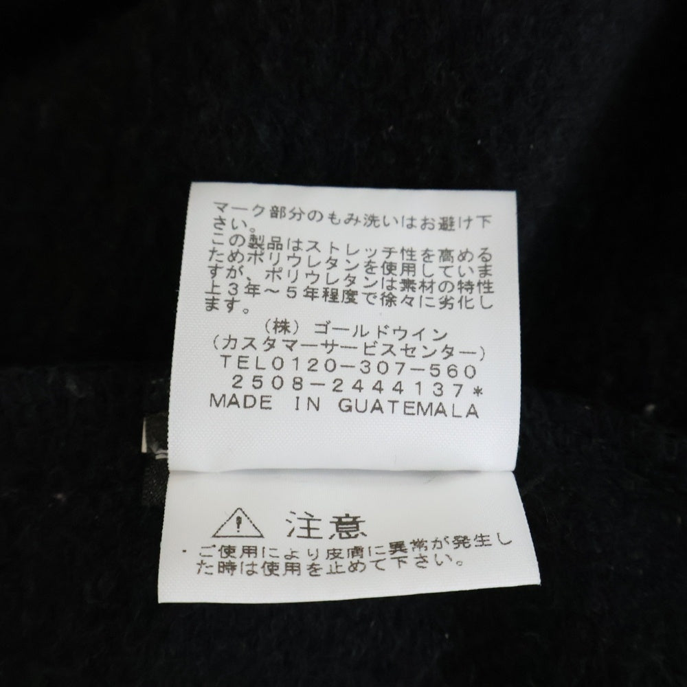 CDG(シーディージー) ×THE NORTH FACE SWEAT CREWNECK ザノースフェイス ダブルネームロゴプリント クルーネック スウェット トレーナー ブラック NT02602CD