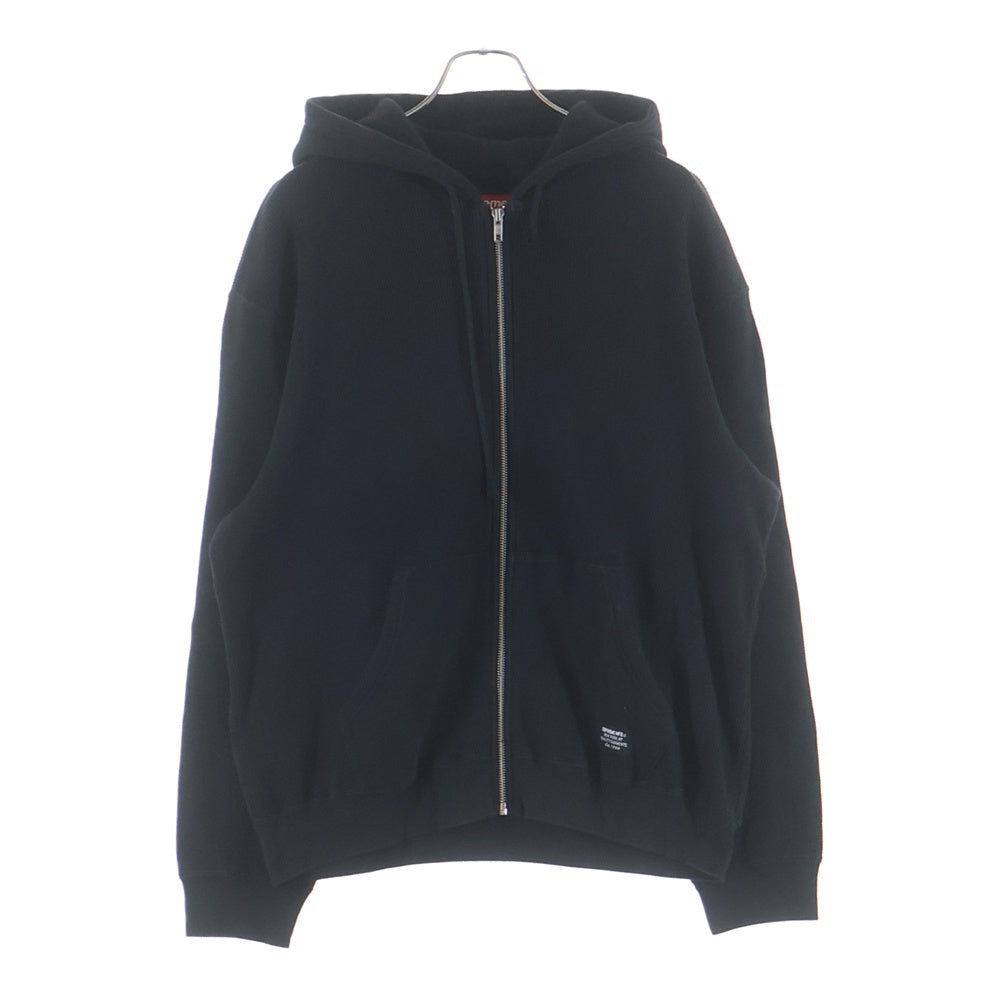 SUPREME(シュプリーム) 25SS Hooded Zip Up Thermal フーデット ジップアップ サーマル パーカー ブラック