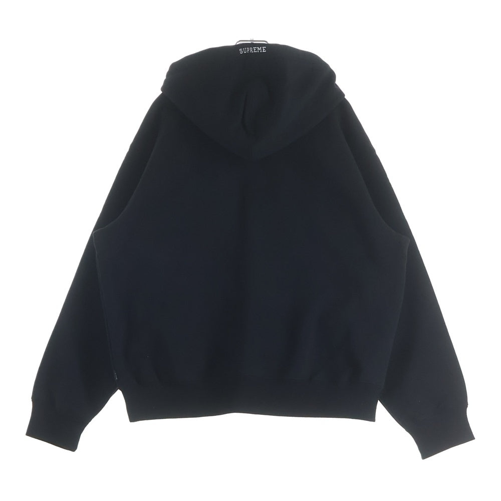 SUPREME(シュプリーム) 25AW S Logo Zip Up Hooded Sweatshirt ロゴ ジップアップ フーデッドスウェットシャツ パーカー ブラック