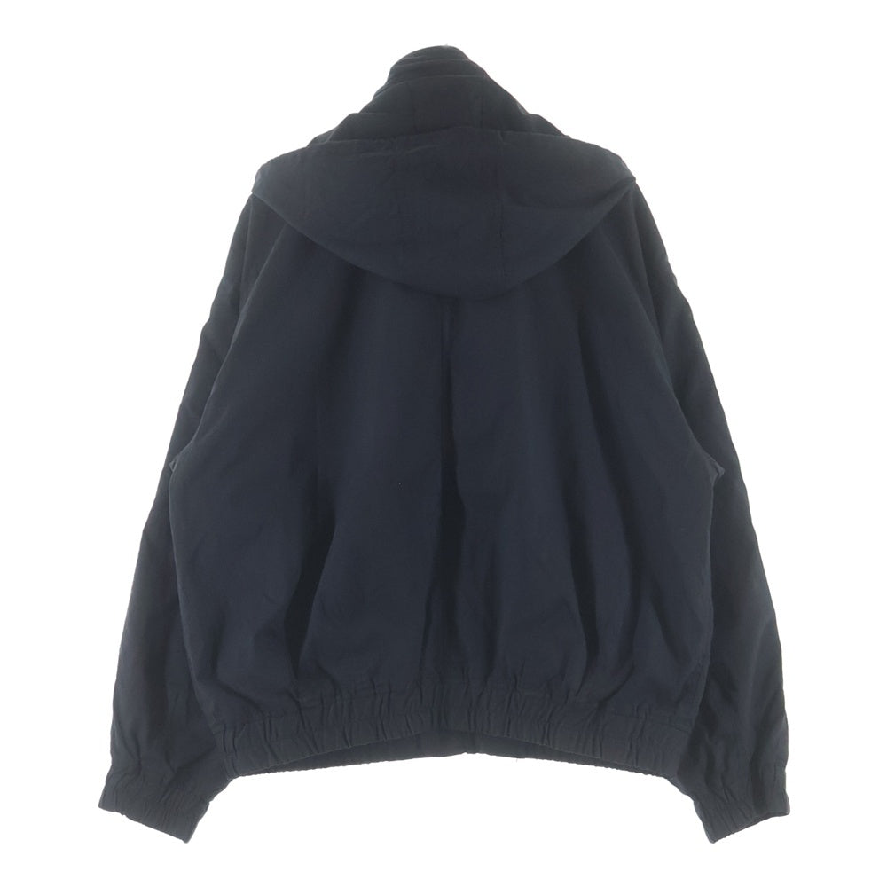 SUPREME(シュプリーム) 25SS Leather Collar Utility Jacket レザーカラー ユーティリティ ジップアップジャケット ブラック