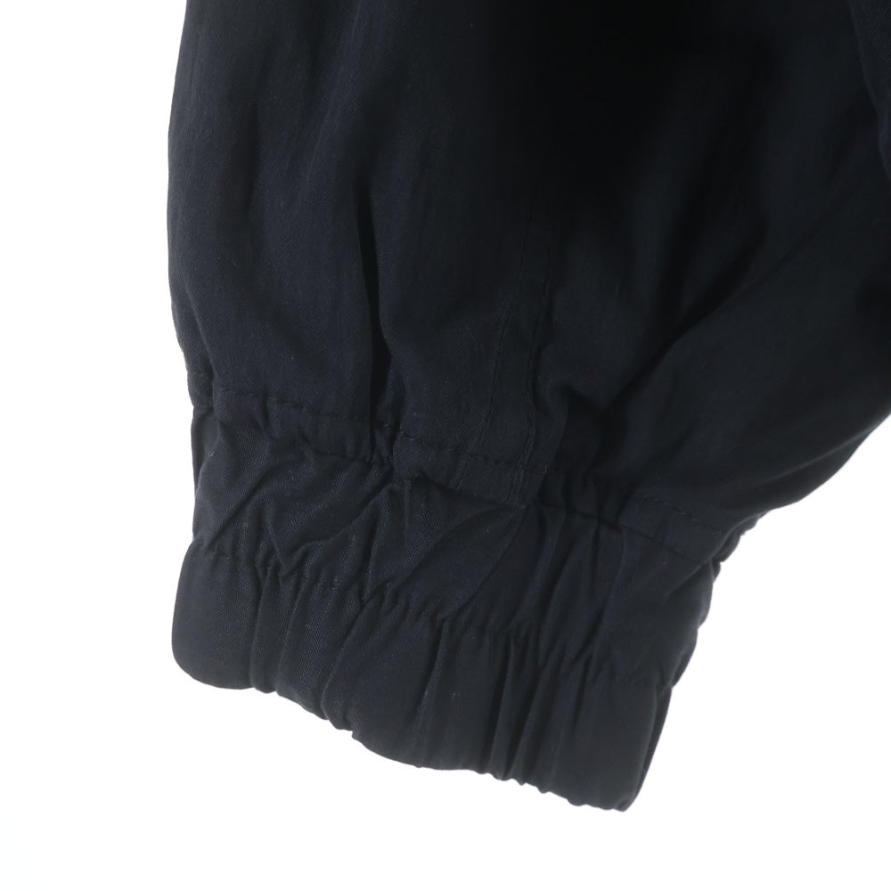 SUPREME(シュプリーム) 25SS Leather Collar Utility Jacket レザーカラー ユーティリティ ジップアップジャケット ブラック