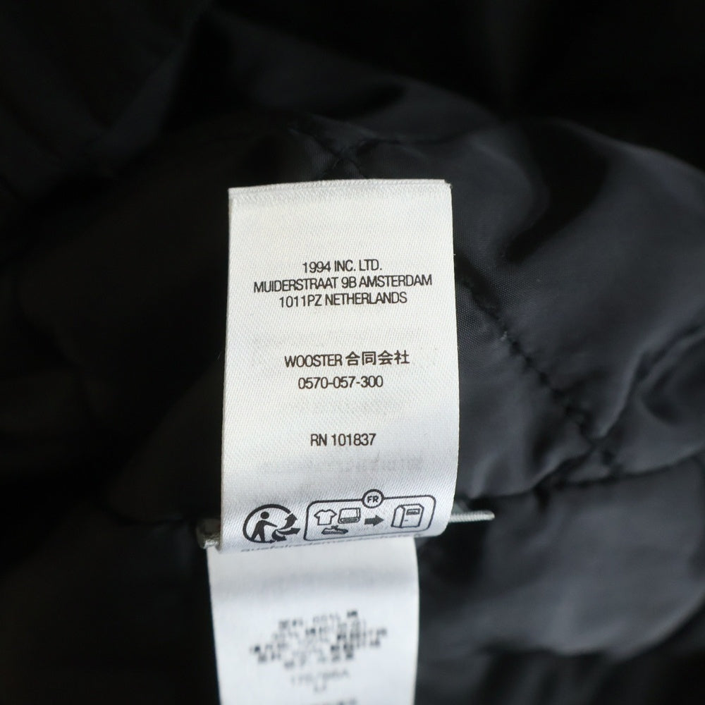 SUPREME(シュプリーム) 25SS Leather Collar Utility Jacket レザーカラー ユーティリティ ジップアップジャケット ブラック