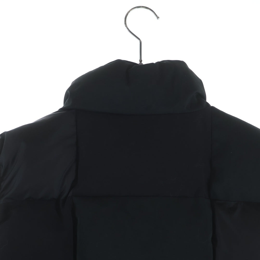 Sacai(サカイ) 23AW FAUX SUEDE MIX VEST フェイク スウェード切り替え ミックス ジップアップ ダウン ベスト ブラック 23-03211M
