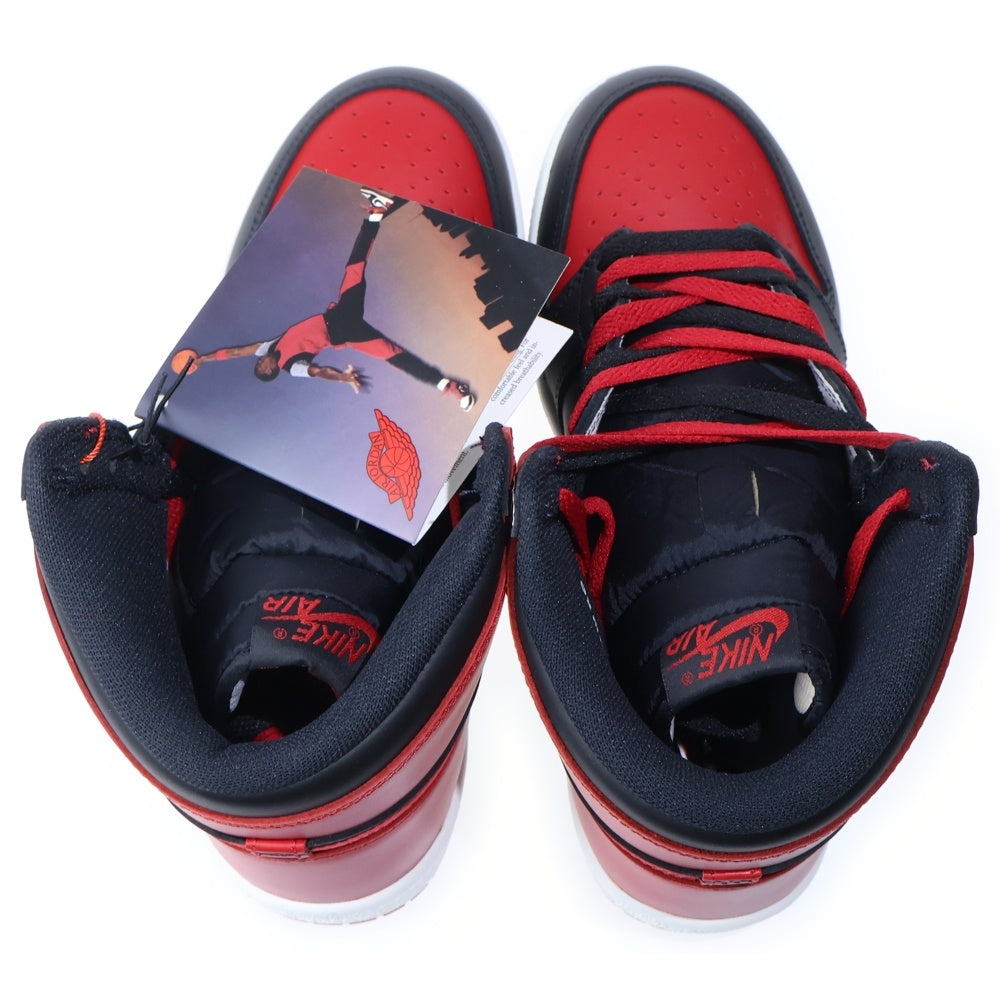 NIKE(ナイキ) AIR JORDAN 1 HIGH 85 BRED エアジョーダン 1 85 ブレッド ハイカットスニーカー ブラック/レッド US9/27cm HV6674-067