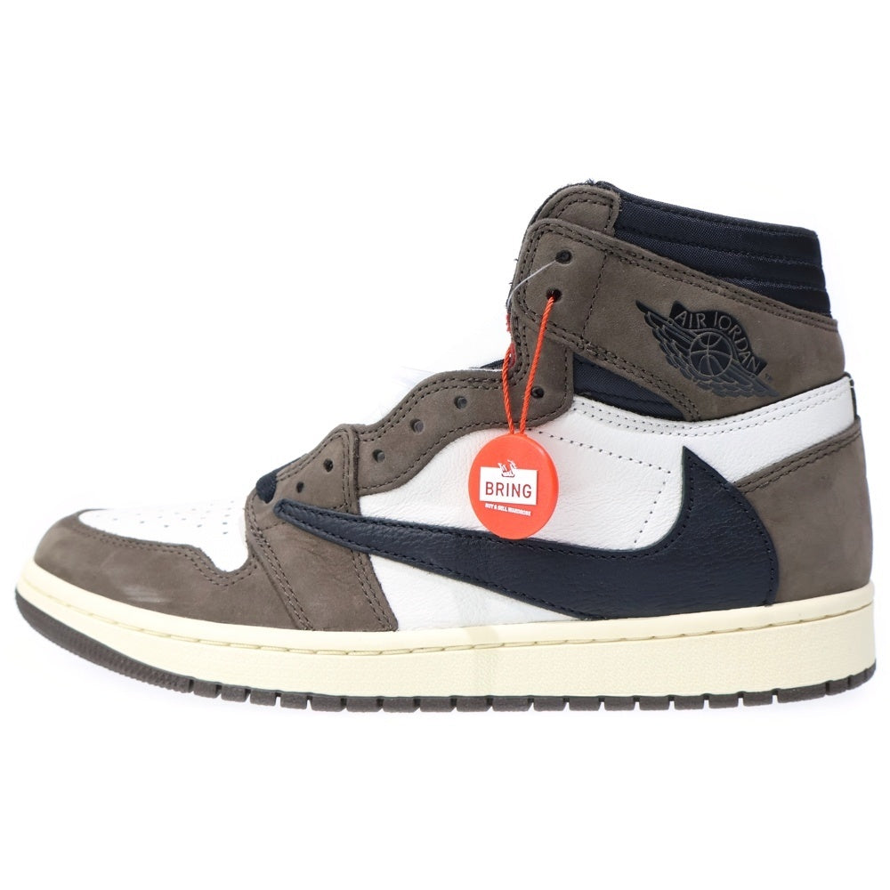 NIKE(ナイキ) ×TRAVIS SCOTT AIR JORDAN 1 RETRO HIGH OG TS SP トラヴィススコット エアジョーダン 1 レトロ ハイカットスニーカー US9/27cm CD4487-100