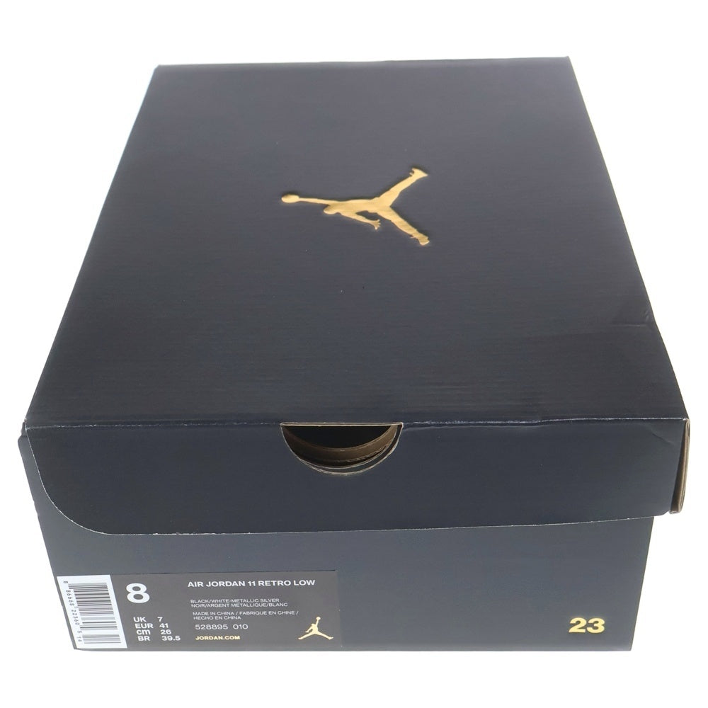 NIKE(ナイキ) AIR JORDAN 11 RETRO LOW BARONS エアジョーダン11 レトロ バロンズ ローカットスニーカー ブラック/ホワイト US8/26cm 528895-010