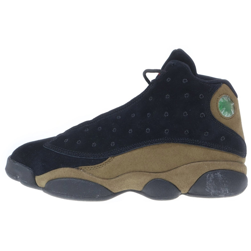 NIKE(ナイキ) AIR JORDAN13 RETRO OLIVE エアジョーダン13 レトロ オリーブ ハイカットスニーカー ブラック US8/26cm 414571-006