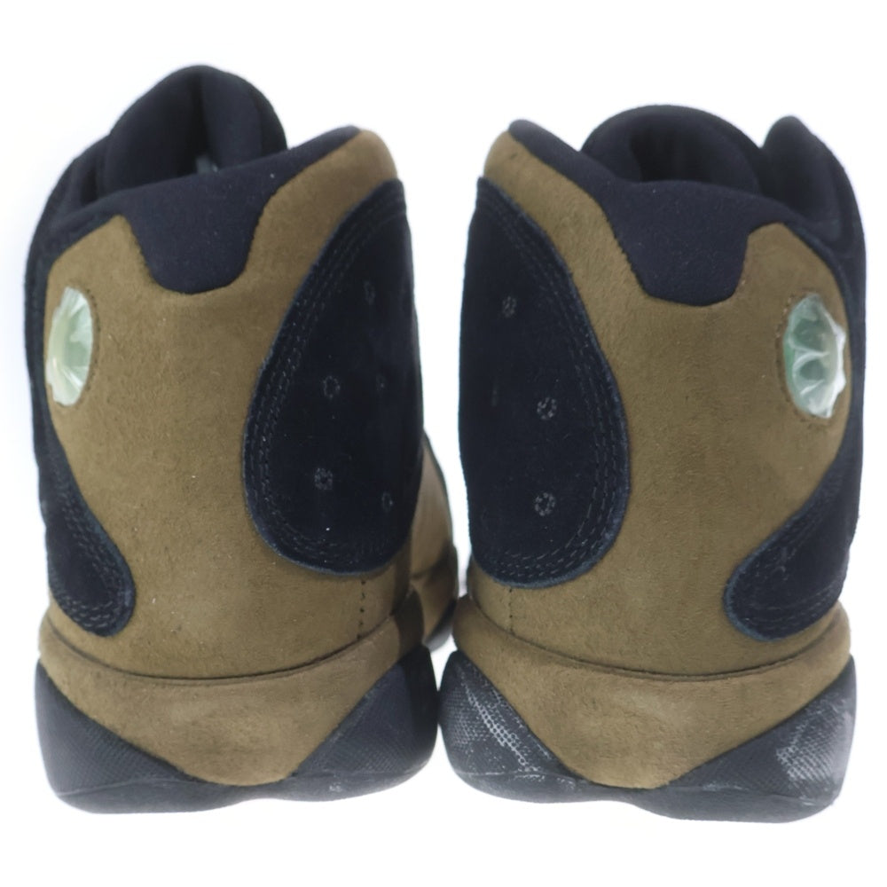 NIKE(ナイキ) AIR JORDAN13 RETRO OLIVE エアジョーダン13 レトロ オリーブ ハイカットスニーカー ブラック US8/26cm 414571-006
