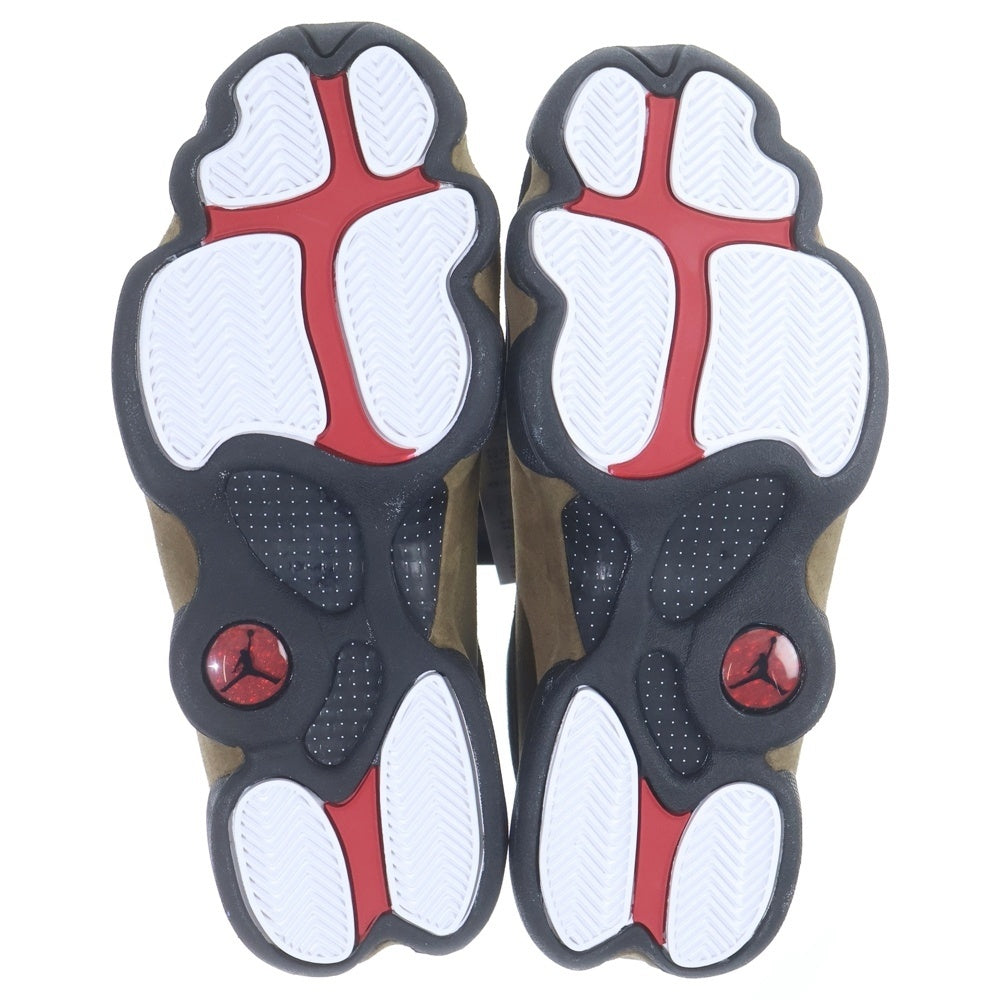 NIKE(ナイキ) AIR JORDAN13 RETRO OLIVE エアジョーダン13 レトロ オリーブ ハイカットスニーカー ブラック US8/26cm 414571-006