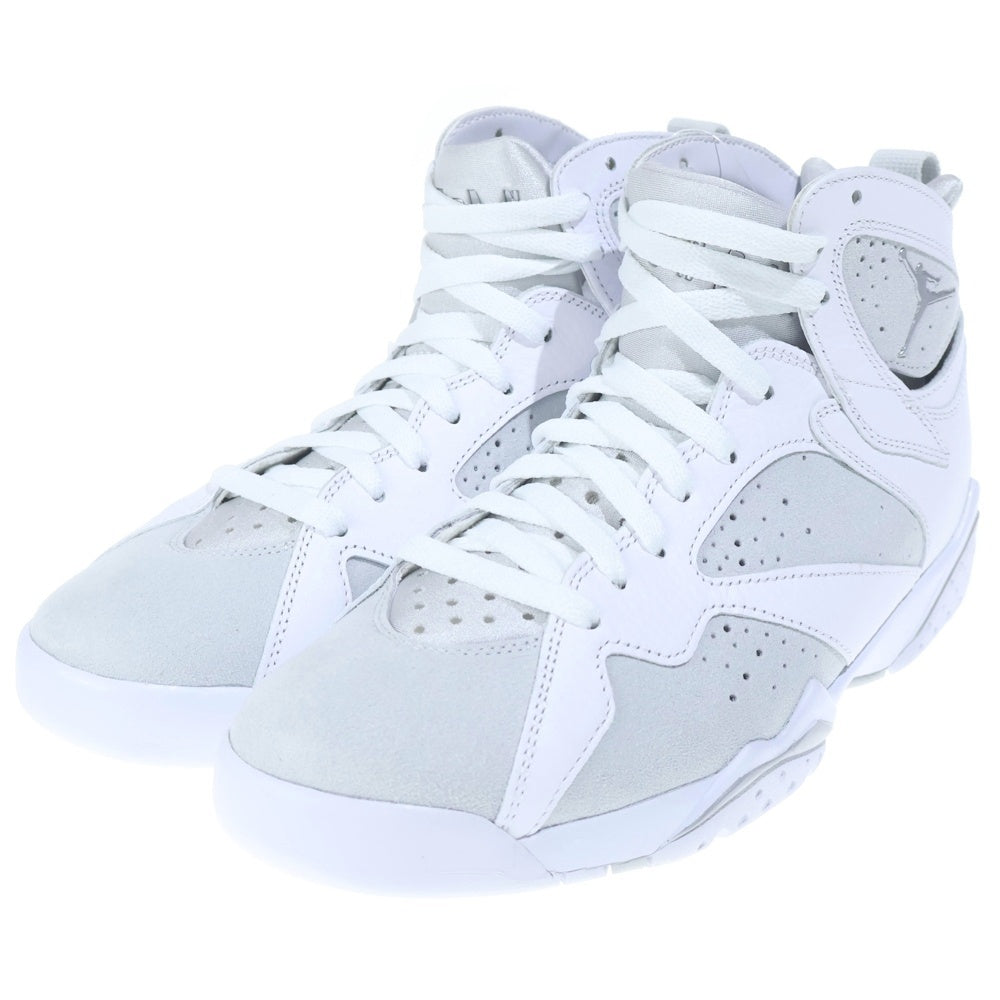 NIKE(ナイキ) AIR JORDAN 7 RETRO PURE PLATINUM エアジョーダン7 レトロ ピュアプラチナム ハイカットスニーカー ホワイト/シルバー US8/26cm 304775-120