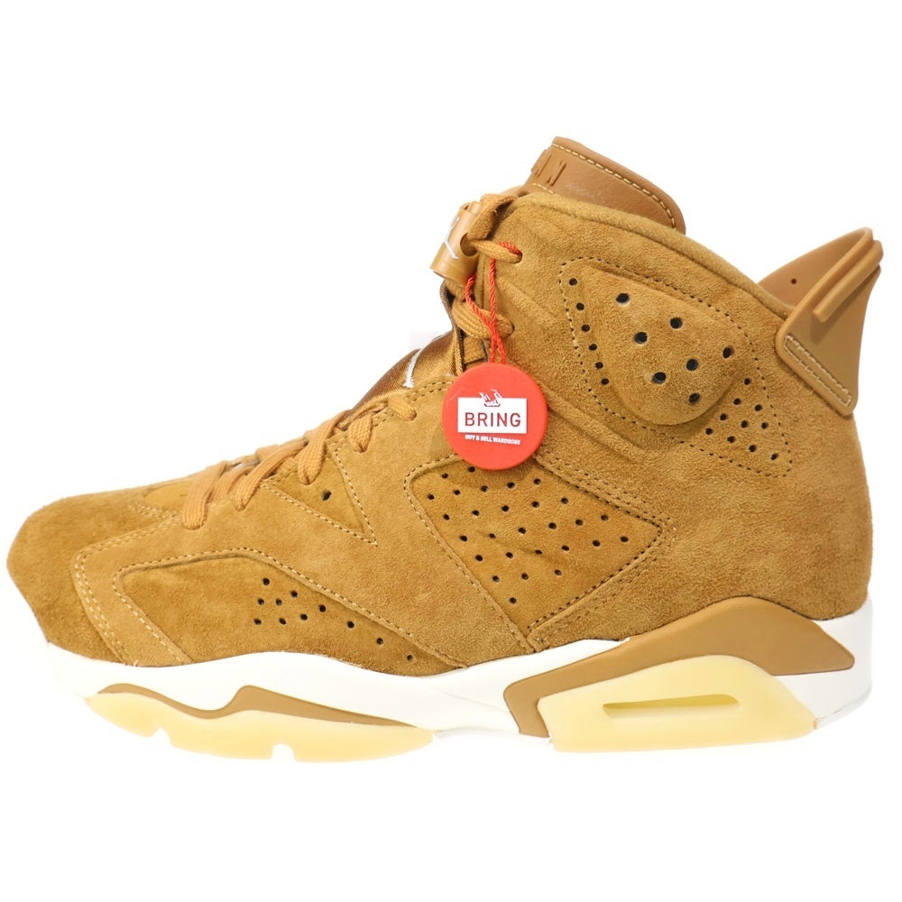 NIKE(ナイキ) AIR JORDAN 6 RETRO WHEAT エアジョーダン6 レトロ ウィート ハイカットスニーカー ブラウン US8/26cm 384664-705