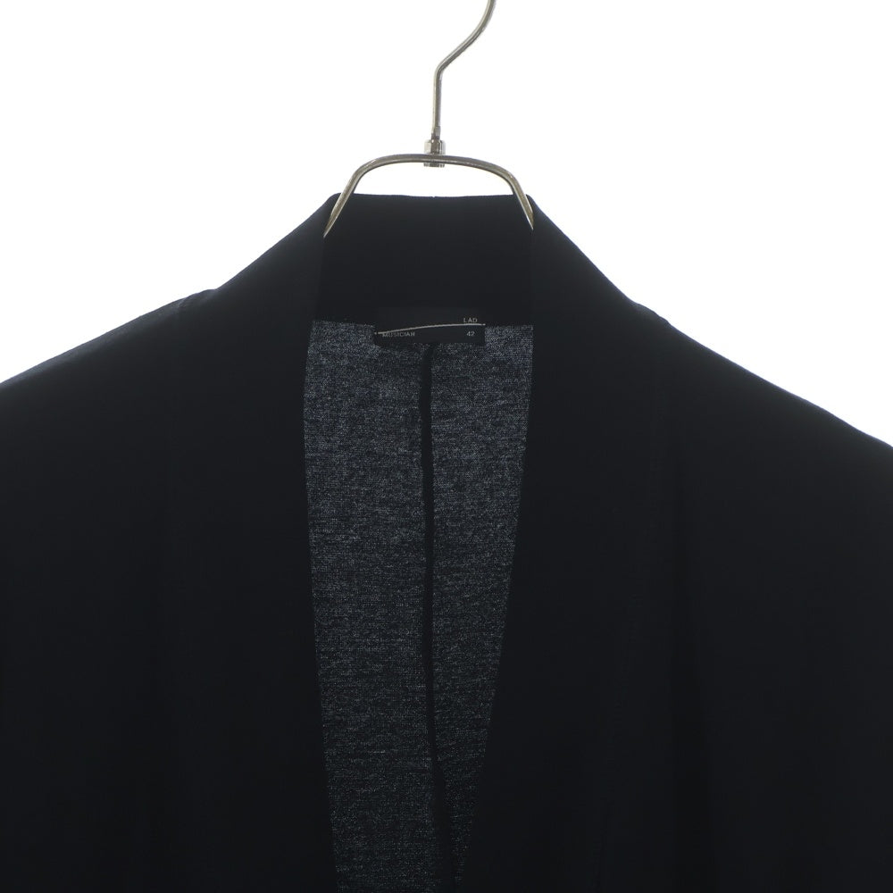 LAD MUSICIAN(ラッドミュージシャン) 24AW KIMONO CARDIGAN キモノ コットンカーディガン ブラック 2224-604
