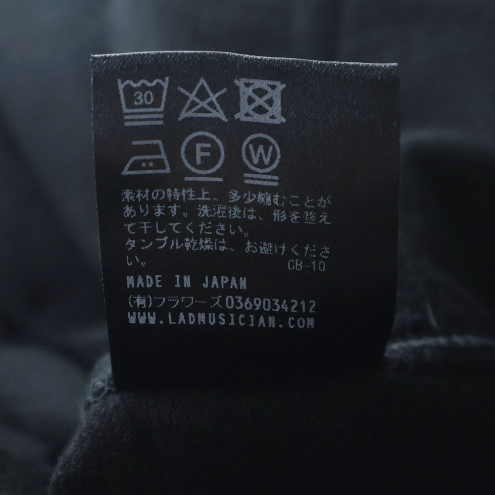 LAD MUSICIAN(ラッドミュージシャン) 24AW KIMONO CARDIGAN キモノ コットンカーディガン ブラック 2224-604