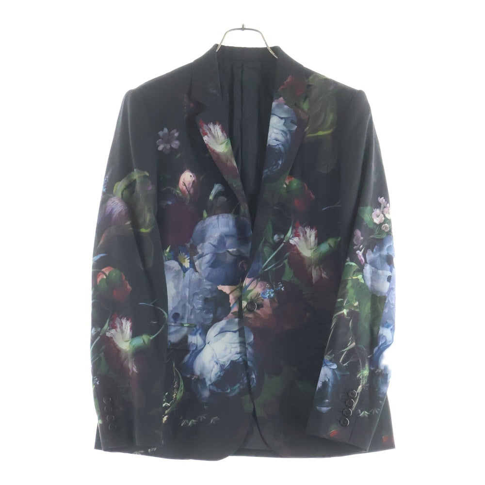 LAD MUSICIAN(ラッドミュージシャン) 19AW STANDARD 1B JACKET スタンダード 花柄 シングルテーラードジャケット ブラック 2219-311