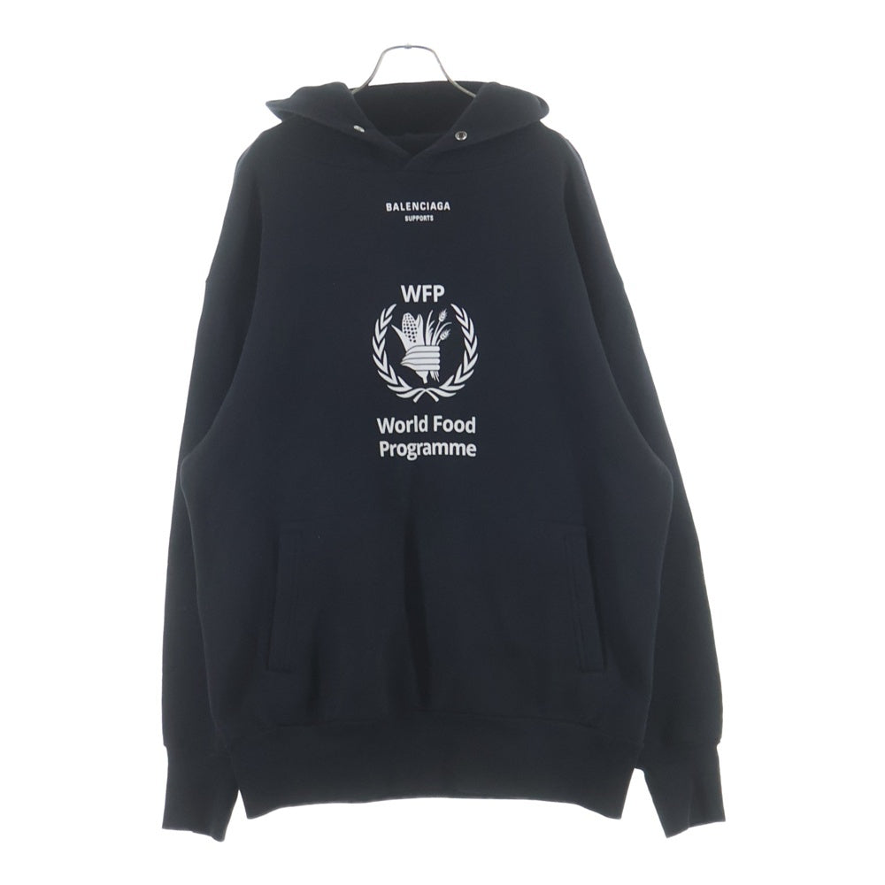 BALENCIAGA(バレンシアガ) 18AW WFP Hoodie WFPロゴプリント プルオーバーフーディー パーカー ブラック 541870 TCV34
